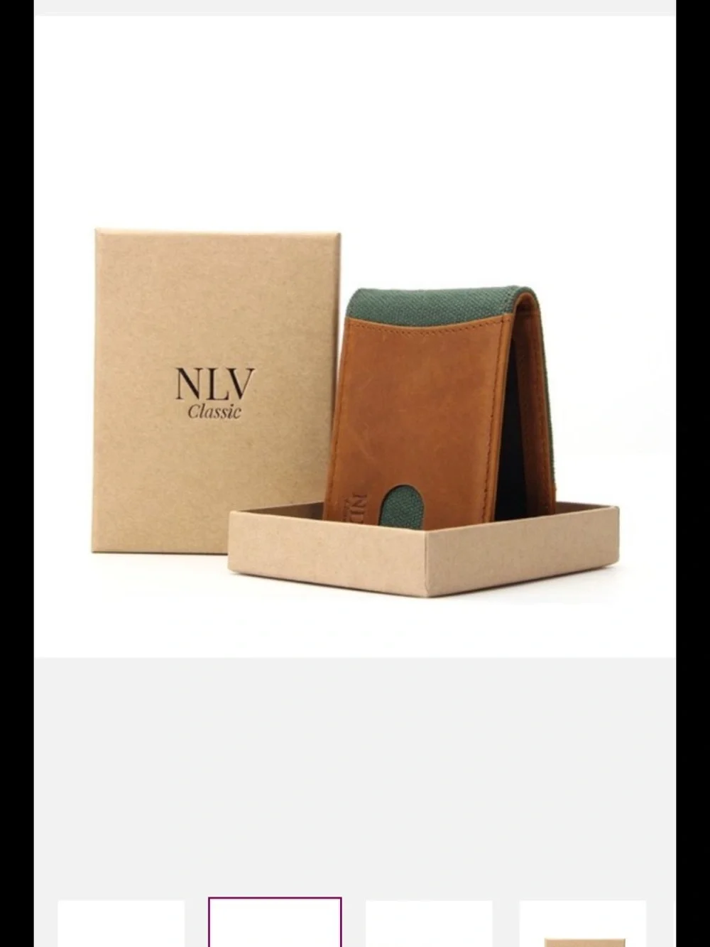 Classic Brown & Green Men’s Key & Card Holder Wallet